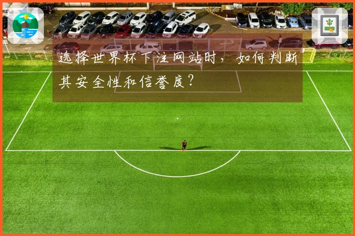 选择世界杯下注网站时，如何判断其安全性和信誉度？