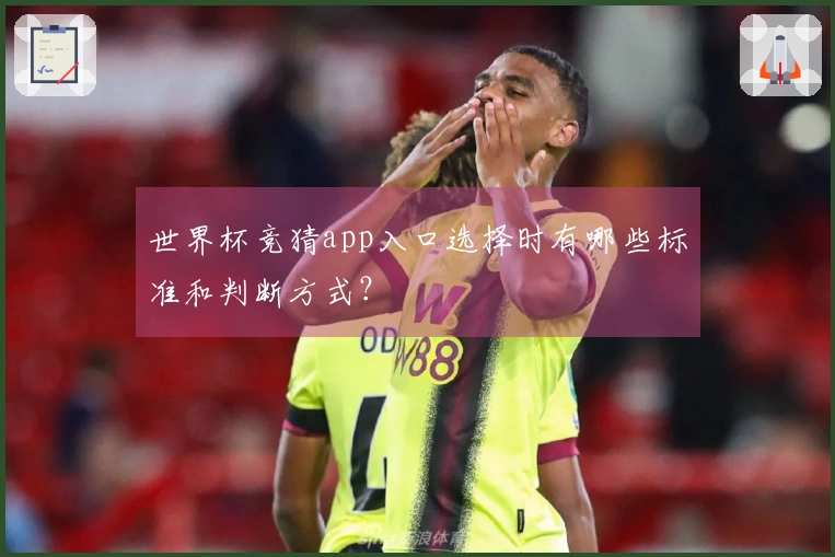 世界杯竞猜app入口选择时有哪些标准和判断方式？